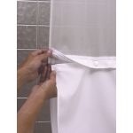 Doublure seulement de rideau de douche Holiday Inn Hookless®, 73 po L